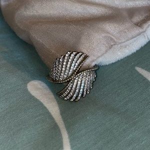 Zales Sapphire Feathered Wings Ring in Sterling Silver